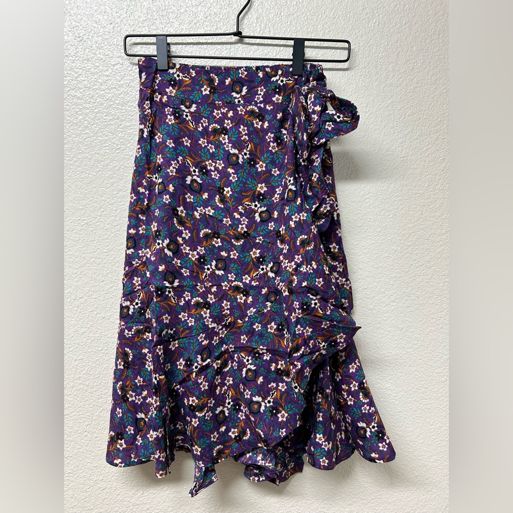 NWT Band of the Free Linaelle Purple Floral Wrap Skirt